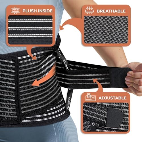 ORTONYX Lumbosacral Back Brace With Lumbar Support Pad for Men and Women - Image 4
