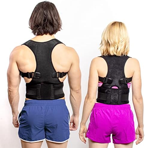 FlexGuard Posture Corrector for Women and Men - Back Brace for Posture, Adjustable Back Support Straightener Shoulder Posture Support for Pain Relief, Body Correction, Medium by FlexGuardSupport