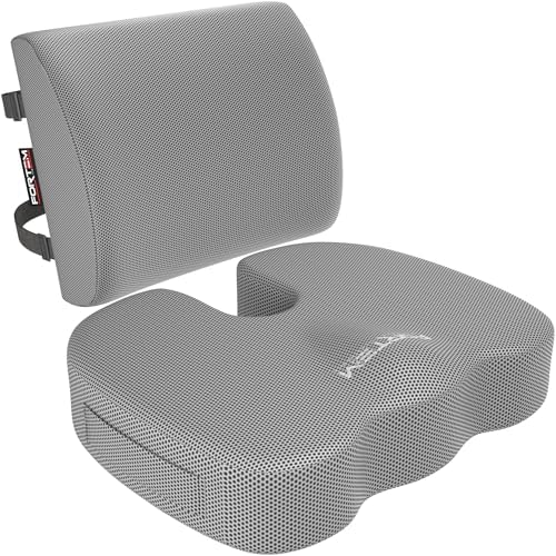 FORTEM Seat Cushion & Lumbar Support for Office Chair, Wheelchair, Car by FORTEM