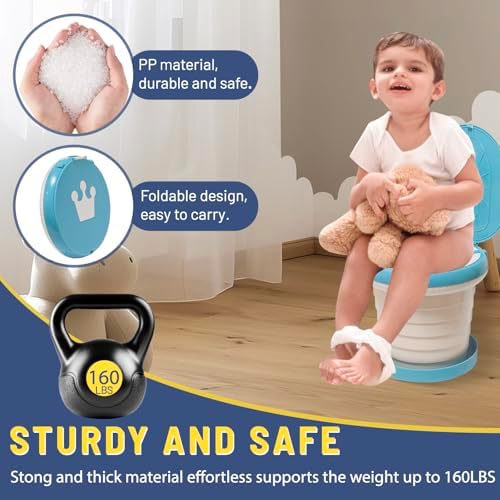 Portable Potty for Toddler,Travel Potty Seat for Toddler,Travel Toilet Kids - Image 2