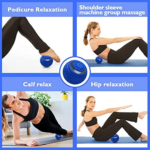 Vibrating Massage Ball 4-Speed High-Intensity Fitness Yoga Massage Roller, Relieving Muscle Tension Pain & Pressure Massaging Balls (Blue) - Image 6