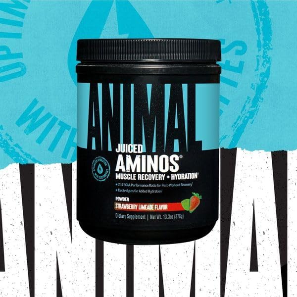 Animal Juiced Amino Acids Electrolytes Supplement | Straw-Lime 30 Serving - Image 2