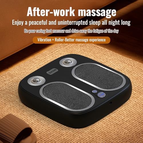 Shiatsu Foot Massager with Heat — Deep Kneading, Air Compression, Open-Toe Design. Deep Massage for Plantar Fasciitis, Pain Relief and Neuropathy Relief. - Image 6