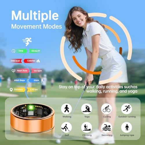 Smart Ring for Women & Men, Health Tracker Ring, Fitness Tracker Ring - Image 4