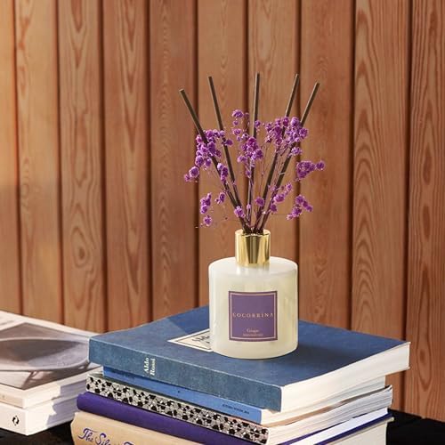 COCORRÍNA Reed Diffuser - Grape 6.7 fl oz Reed Diffuser with Sticks, Home Bedrrom Bathroom Shelf Decor - Image 4