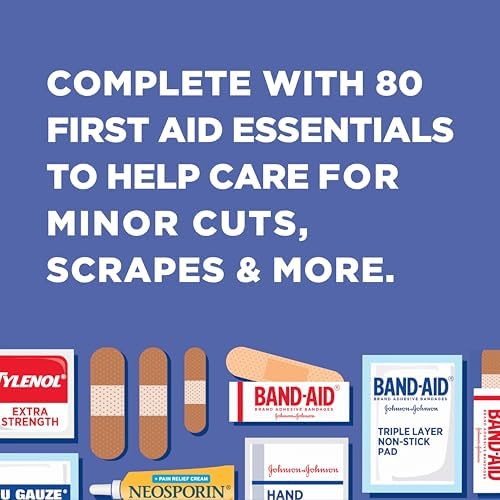 BAND-AID Brand Travel Ready Portable First Aid Kit, 80 Piece - Image 7
