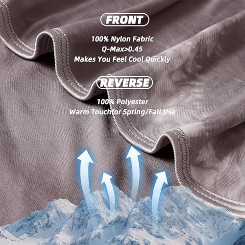 inhand Cooling Throw Blanket for Hot Sleepers (50"x60", Coffee) - Image 4