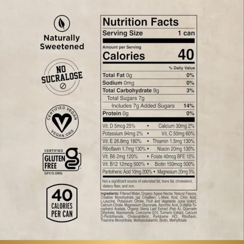 FITAID Creatine Recovery Drink, Sour Grape, 12 fl oz (12-Pack) - Image 2