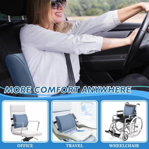 Lumbar Support Pillow for Office Chair, Back Support, Memory Foam - Image 6