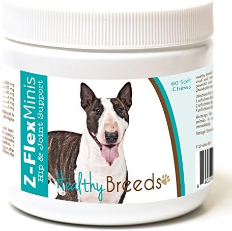Healthy Breeds Miniature Bull Terrier Z-Flex Minis Hip and Joint Support Soft Chews 60 Count by HealthyBreeds