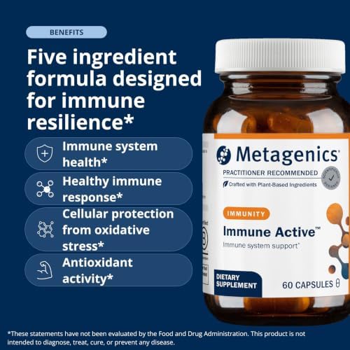 Metagenics Immune Active, Vitamin C and Zinc, 60 Capsules - Image 3