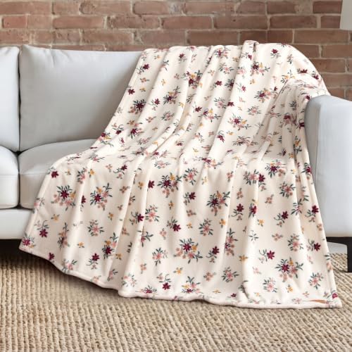 Lucky Brand Dannika Merlot Plush Throw, Ivory, 50 x 70 in by LuckyBrand