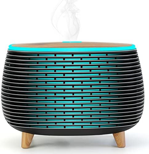 Diffuserlove Diffuser Essential Oil Diffusers 400ML Aromatherapy Air Diffuser for Home Bedroom Office Room Aroma Diffuser with 7 Color Lights Intermittent Mist Mode by Diffuserlove
