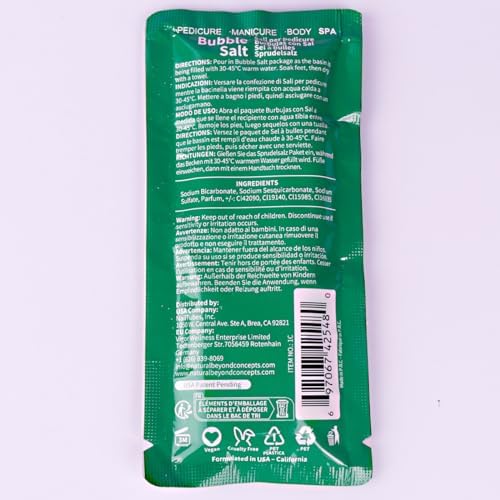 Pedicure Kit Foot Soak Set: Bubble Salt, Sugar Scrub, Massage Mask, Massage Lotion in a Box, 4 Step Foot Spa Kit for Dry Feet,Tired Feet（3 Set Green tea) - Image 6