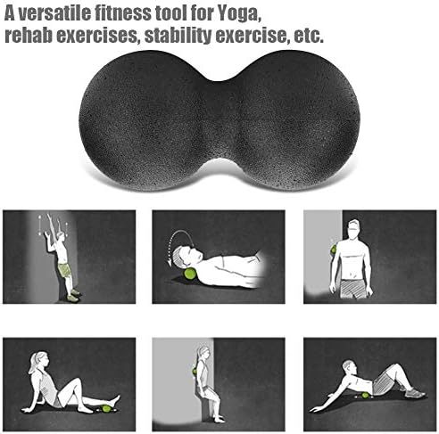 Peanut Massage Ball Roller, 24x12cm EPP Yoga Foam Roller Massage Ball Double Lacrosse Ball Body Muscle Stress Relief Tool Manual Massager Equipment Tool for Deep Tissue Muscle Recovery - Image 4