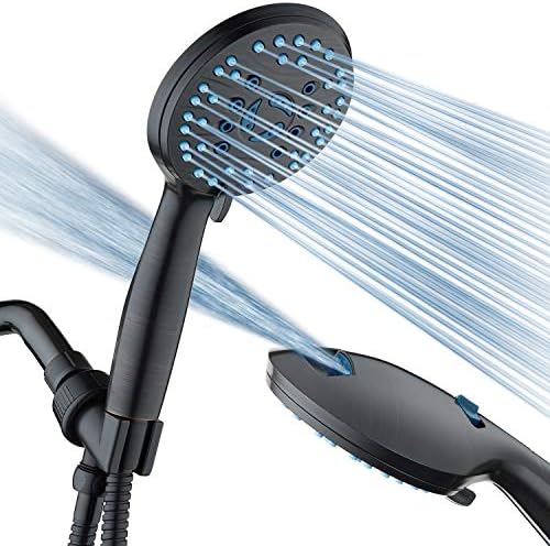 AquaCare 8-mode High Pressure Handheld Shower Head with 2-mode Power Wash by HotelSpa