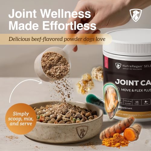 NutraRegen Select Forte Dog Joint Supplement for Senior Dogs – Glucosamine, Chondroitin, MSM, Collagen & Green-Lipped Mussel – Hip & Joint Mobility, Flexibility & Comfort – 45 Scoops - Image 6