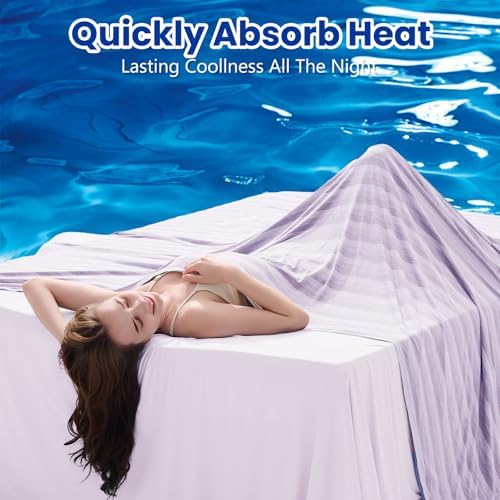 GOHERO Cooling Blanket King, 90"x108" Cooling Throw Bed Blankets for Hot Sleepers and Night Sweats, Arc-Chill Q-max>0.4 Light Weighted, Cold Breathable Summer Cool Blankets for Hot Weather - Image 2