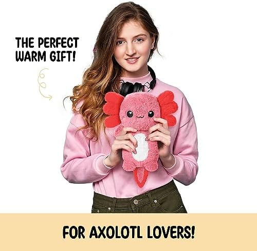 Axolotl Microwavable Unscented Heating Pad for Women and Kids- Cute Soft Cozy Pillow Plush Heatable Warm Stuffed Animals - Kawaii Hot and Cold Plushie Food Toy - Axolotl Gifts for Girls and Boys - Image 2