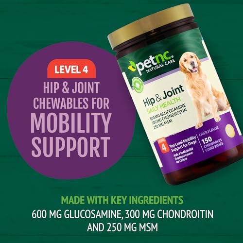 PetNC Level-4 Hip & Joint Chews for Dogs, Max Support, 150 Count - Image 5