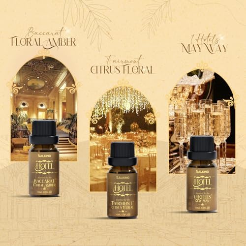 SALKING Essential Oil Diffuser with Luxury Hotel Fragrance Oil Set, 100ml - Image 3