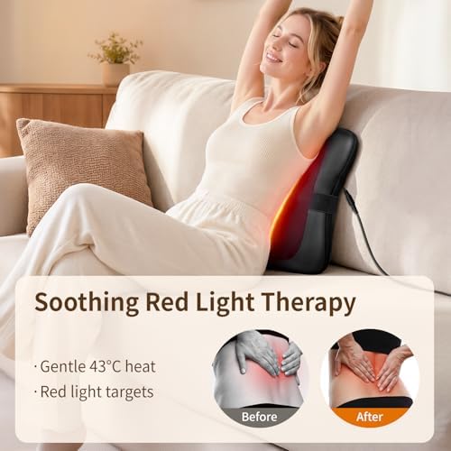 Nekteck Back Massager with Heat for Pain Relief Deep Tissue, NOT Cordless - Image 4
