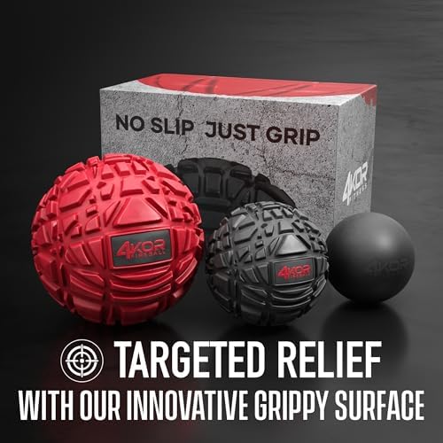 4KOR Massage Balls for Trigger Point Therapy - Myofascial Release Ball - Muscle Relief for Back, Neck, Shoulder, Foot Pain - Fitness Massage Balls for Mobility - Deep Tissue Release Ball - Image 6