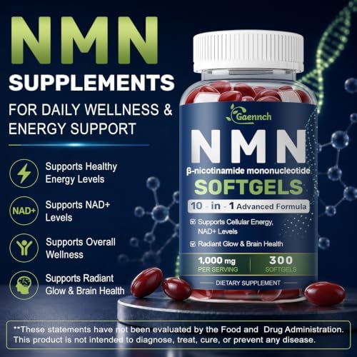 NMN Supplement Complex 1000mg Per Serving, 300 Softgels - Image 3