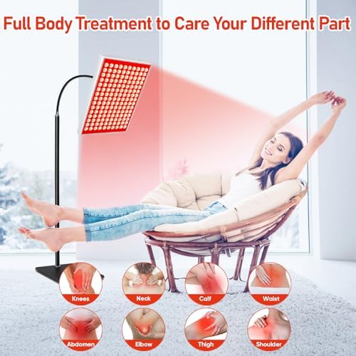 Tuohun Red Light Therapy for Face and Body – 150 LED, 660nm Red & 850nm Near Infrared Lamp with Adjustable Stand, Dual Wavelength for Skin, Muscle & Joint Recovery | Home & Professional Use - Image 5
