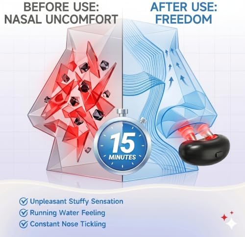Red Light Nasal Therapy for Daily Wellness, Portable USB-Rechargeable 2Pcs - Image 3