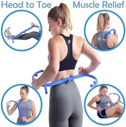 Body Back Buddy Classic Back Massager & Neck Massager for Pain Relief, Blue - Image 3