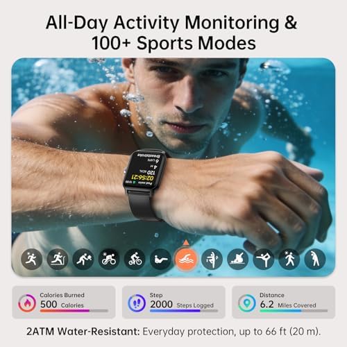 Tensky Smart Watch for Men & Women, 46mm HD Big Screen Fitness Tracker - Image 5