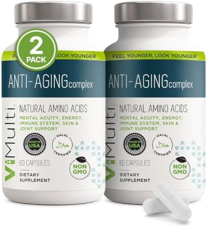 ViMulti Anti-Aging Complex Amino Acid Dietary Supplement, 2 Pack of 60 by ViMulti%C2%AE