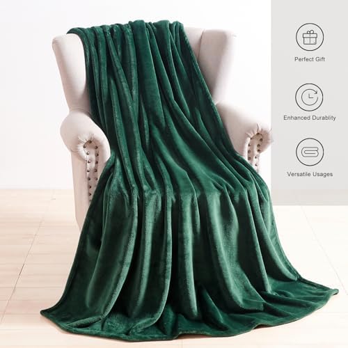 TASTHROW DarkGreen Throw Blanket 60x80 Inches - Image 2
