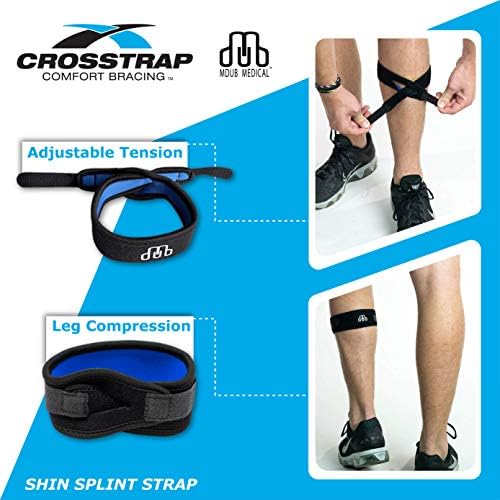Calf & Shin Supports, Shin Splint Brace | Adjustable Neoprene Shin Splint & Leg Compression Support Strap | for Strains, Injuries, Pain - Image 5