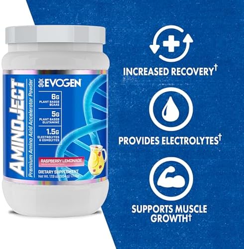 Evogen AminoJect Recovery Formula | Raspberry Lemonade | 30 Servings - Image 2