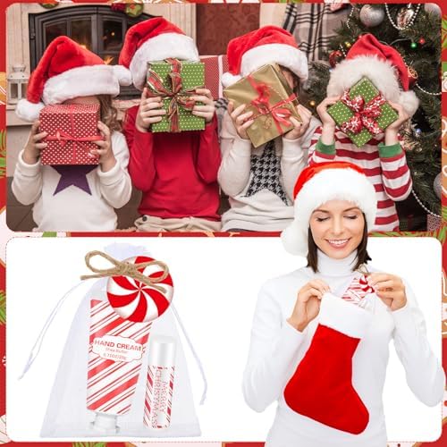 144 Pcs Christmas Candy Lip Balm Hand Cream Party Favor Gifts - Image 5