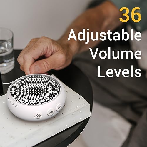 Small Sound Machine Mini White Noise Machine for Baby Kids Adult with 32 Soothing Sounds 32 Volume Levels Sleep Brown Noise Machine for Travel Office Privacy with 4 Timer & Memory - Image 3