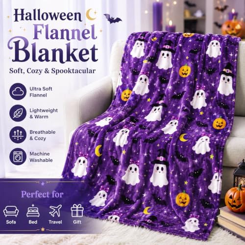 Boo Basket Stuffers for Women，Halloween Gifts Set for Her, Ghost Purple - Image 3