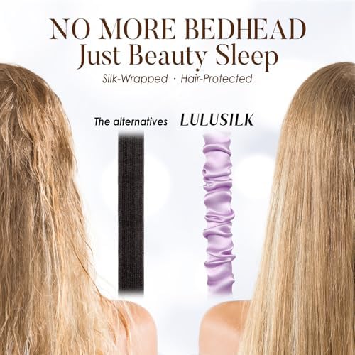 LULUSILK Mulberry Silk Sleep Eye Mask for Sleeping Women and Men, Lavender - Image 6