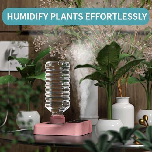 Travel Humidifier, Portable Small Humidifier for Plants, Bedroom, Office, Hotel or Car, Battery Operated Mini Cool Mist Humidifiers, Quiet 23dB, Auto-off, Night Light and BPA-Free, Pink - Image 3