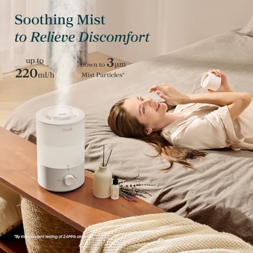 Levoit Humidifiers for Bedroom, Quiet, 3L Cool Mist, Essential Oil Diffuser - Image 2