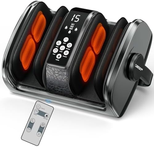 CARESKYpro HSA Eligible FSA Shiatsu Foot Massager with Heat for Neuropathy and Pain Relief, 3 Heat Therapy, 5 Intensity Deep Kneading, Rolling for Calf-Feet-Arm Relaxation, Plantar Fasciitis by CARESKYpro