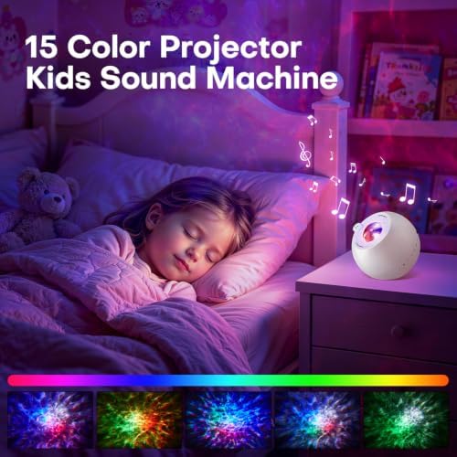 Sound Machine Light Projector, 30 Sleep Sounds for Adult, Bluetooth Speaker - Image 5