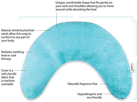 Bucky Therapeutic Travel Hot/Cold Therapy, Neck Wrap, Aqua - Image 3