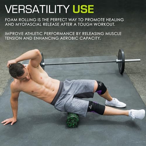 ProsourceFit High Density Foam Rollers 36 - inches long, Firm Full Body Athletic Massage Tool for Back Stretching, Yoga, Pilates, Post Workout Muscle Recuperation, Black/Green - Image 5