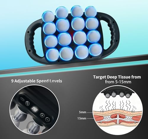 16 Head Massage Gun,Muscle Massager Deep Tissue, Back Massager - Image 5