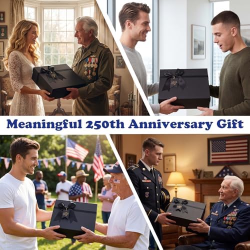 Bafeil 250th Anniversary USA Gift Set - Anniversary Hat & Coin, 20oz Insulated Tumbler & Card - America 250 Merchandise Keepsake for Men Women Collectors, 4th of July & Independence Day Gift 2026 - Image 6