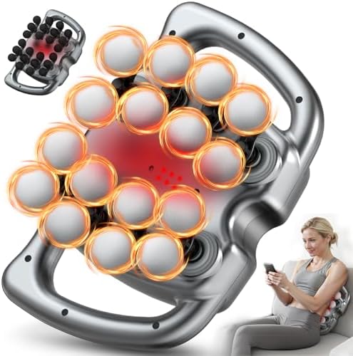 24 & 16 Head Massage Gun Deep Tissue, Body Massage for Back, Shoulders, Neck, Legs, Foot, Massage Gun deep Tissue, Percussion Massager with 9 Modes & 30 Levels Body Muscle Pain Relief by AKALOL