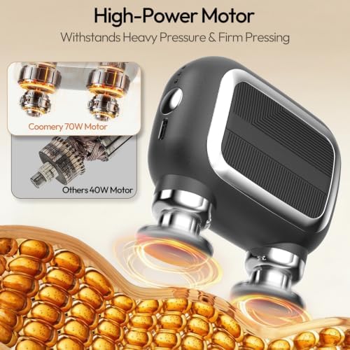 Dual Head Mini Massage Gun, Portable Hand Held Massager with 3 Speeds for Travel & Muscle Comfort, High-Power Stable Motor for Deep Issues Massage for Leg, Arm and Back - Image 6